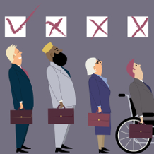 Diskriminierung Alter, Geschlecht, Religion, Menschen mit Behinderung